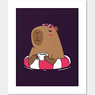 Summer Capybara Posters and Art